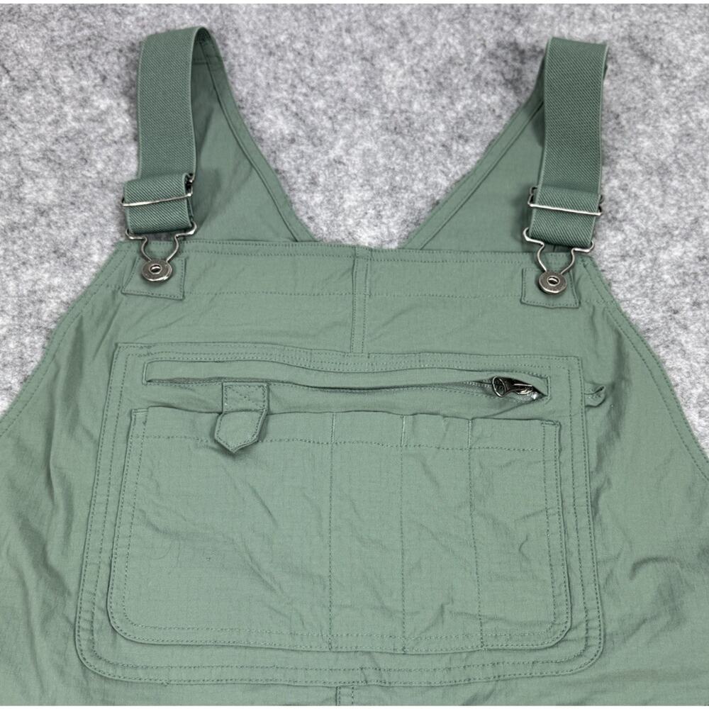 Duluth Trading Co Heirloom Gardening Overalls Womens XXL Green Ripstop Shorts - Picture 3 of 6